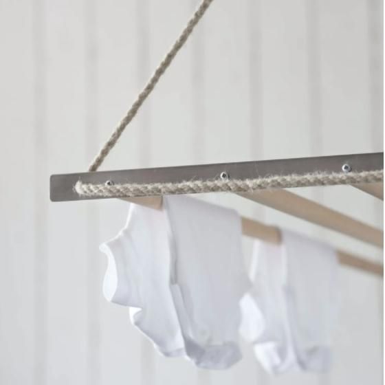 Beech Wood Kitchen Hanging Air Dryer Close-Up