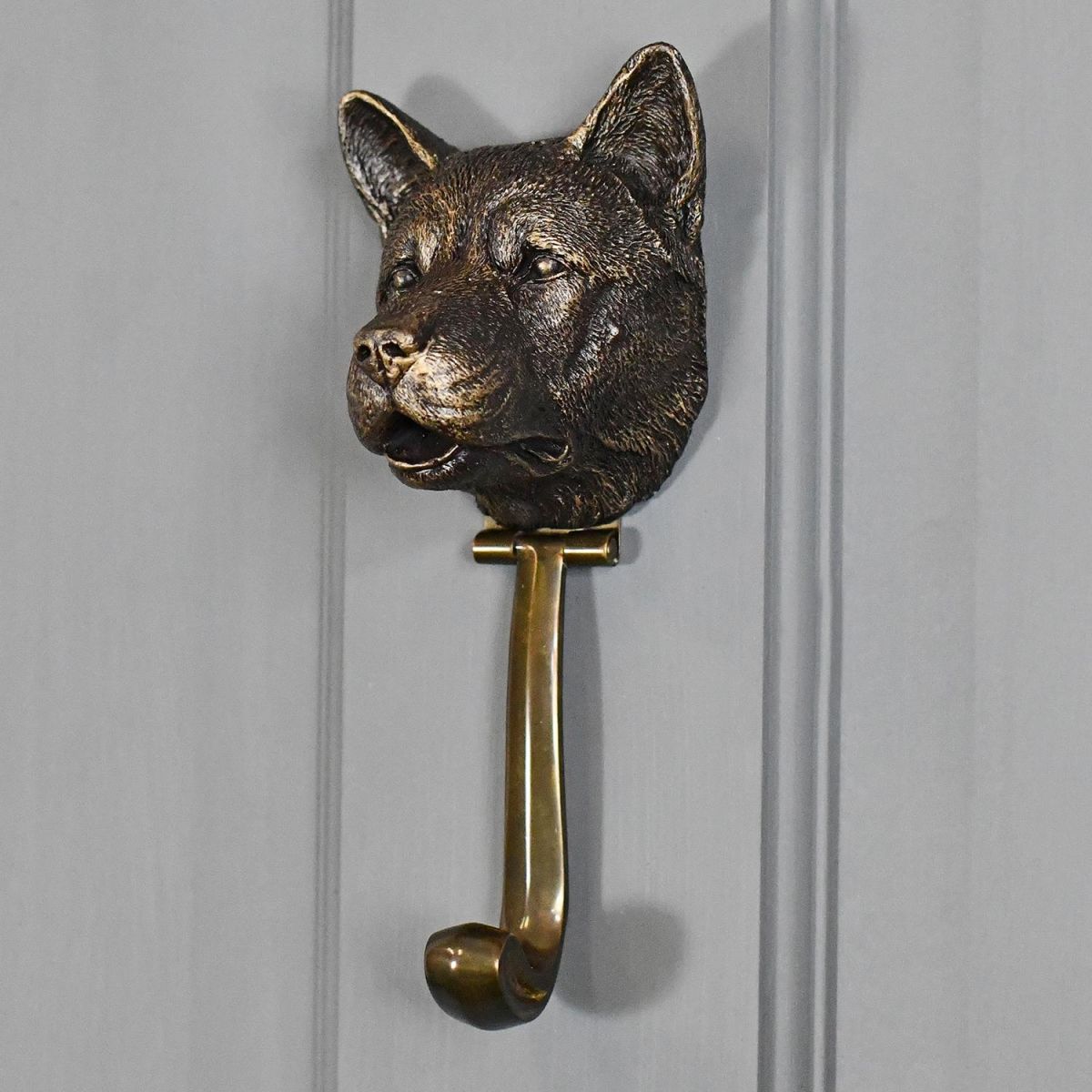 Akita Door Knocker in Situ