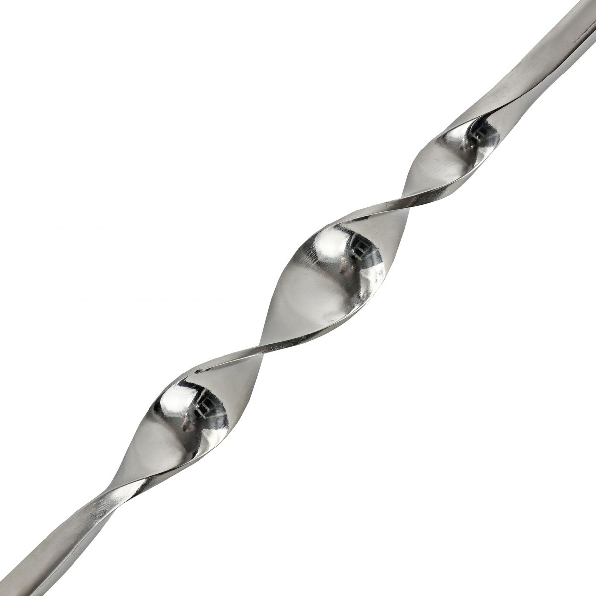 Alessi Single Bold Twist Stainless Steel Stair Balustrade