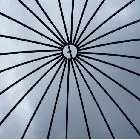 Ceiling of the "Alice"s Folly" Black Gazebo