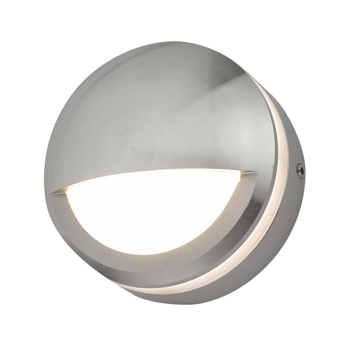 Aluminium "Eyelid" Wall Light in Use with the Light Switched on