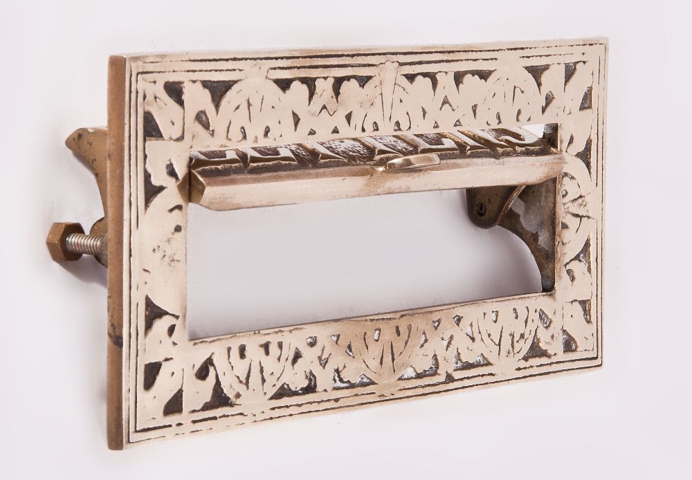 Faberge Inspired ornate filigree letter plate Faberge Inspired ornate filigree letter plate