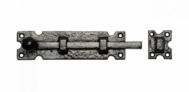 Antique Black Cast Iron Straight Bolt