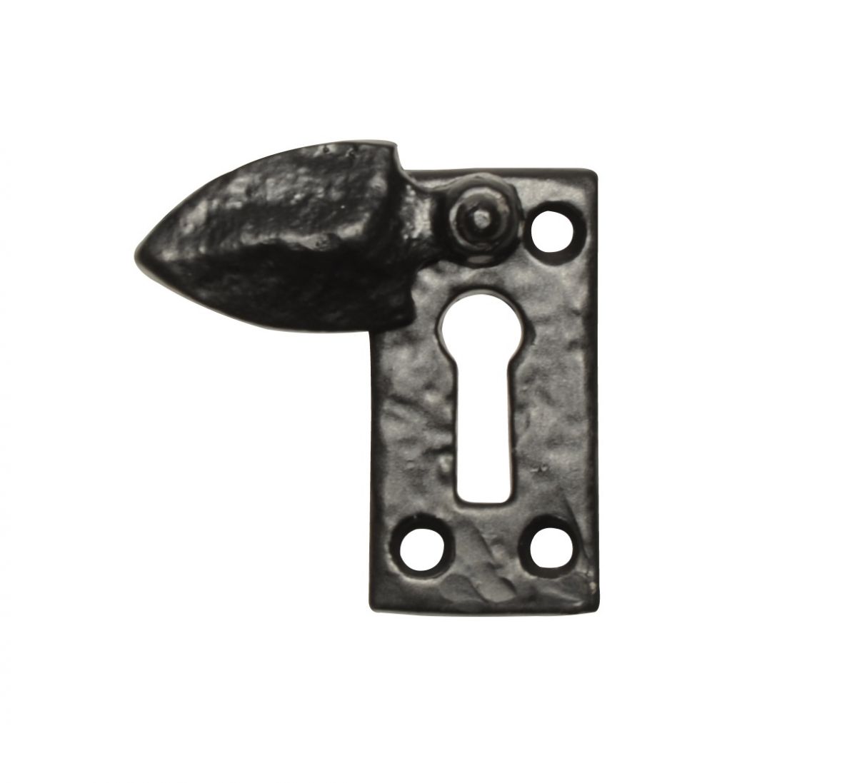 Antique Black Iron "Arrow Head" Sliding Keyhole Cover