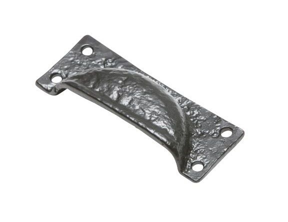 Antique Black Iron Hooded Cabinet Or Drawer Pull Handle