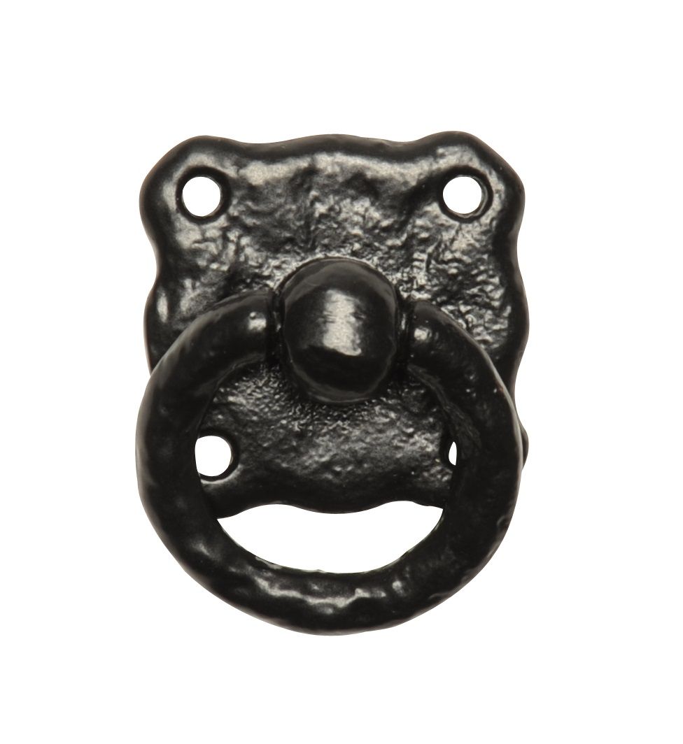 Antique Black Iron Ring Cabinet Pull Handle