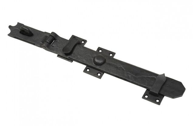 Antique Black Wrought Iron Locking Bar