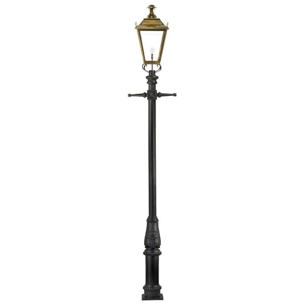 Antique Brass Dorchester Lamp Post & Lantern Set 3.7m