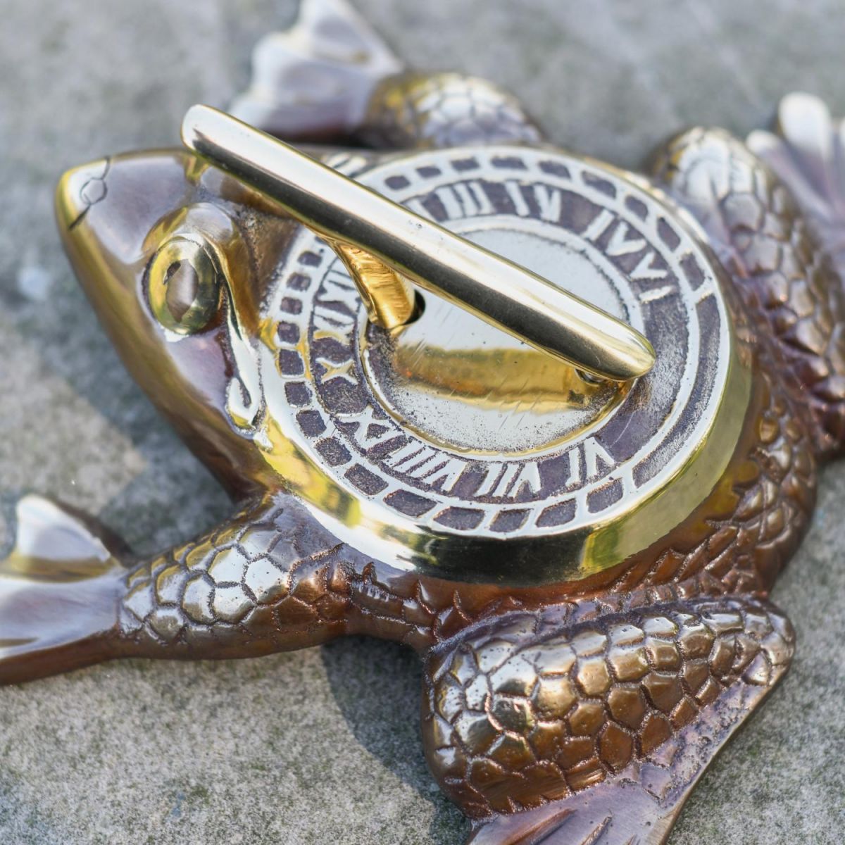 Close-Up of Sundial Topper with Cast Shadow