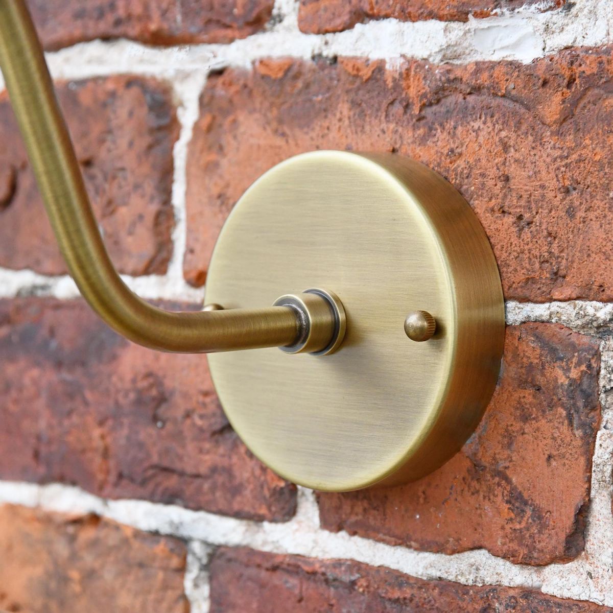 Close-up of the Fixing Plate on the Wall Light Close-up of the Fixing Plate on the Wall Light