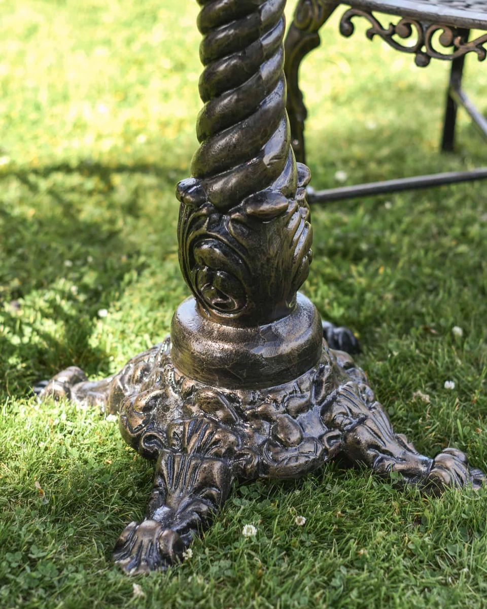 Close-Up of Four-Foot Base for Table