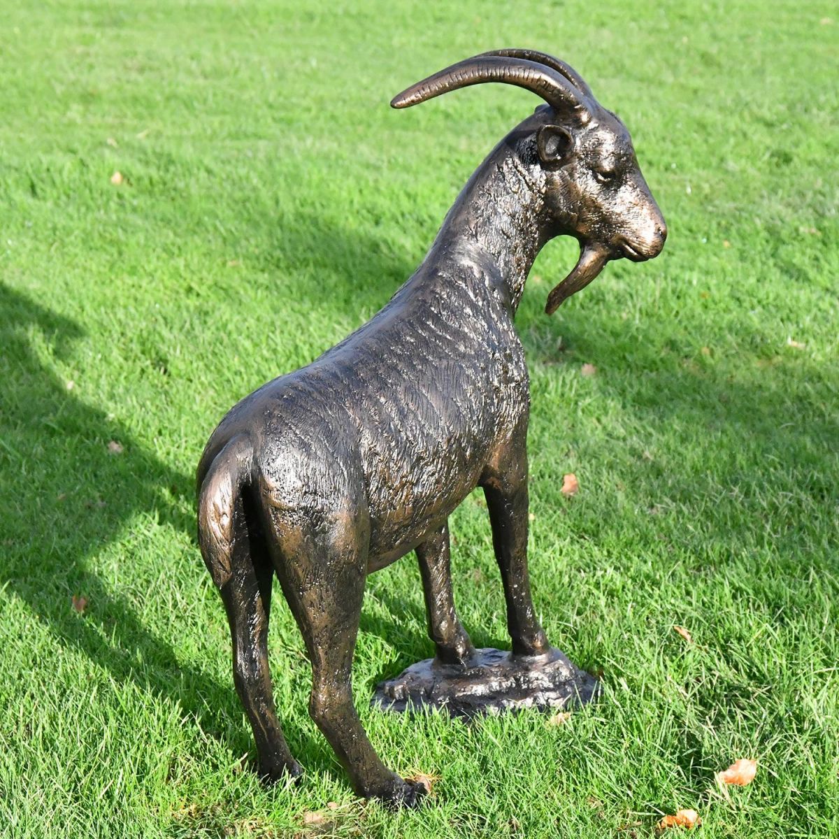 View of the Back of the Billy Goat Garden Sculpture