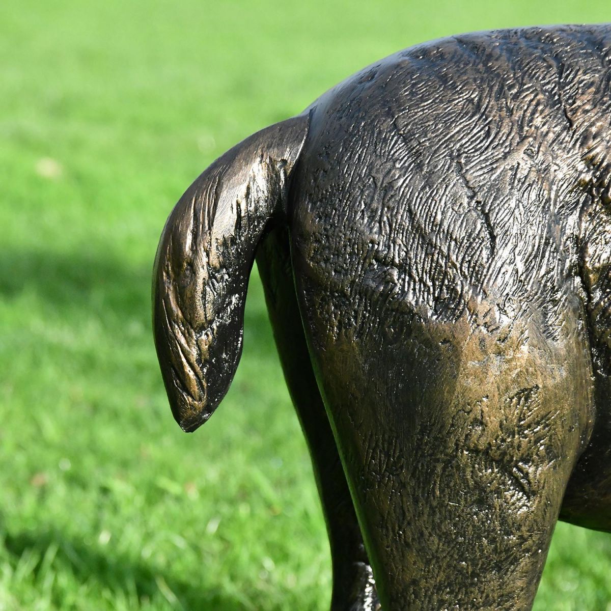 Tail on the Back of the Billy Goat Garden Sculpture