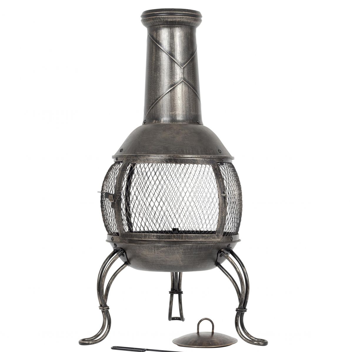 Traditional Antique Bronze Finish Chimenea