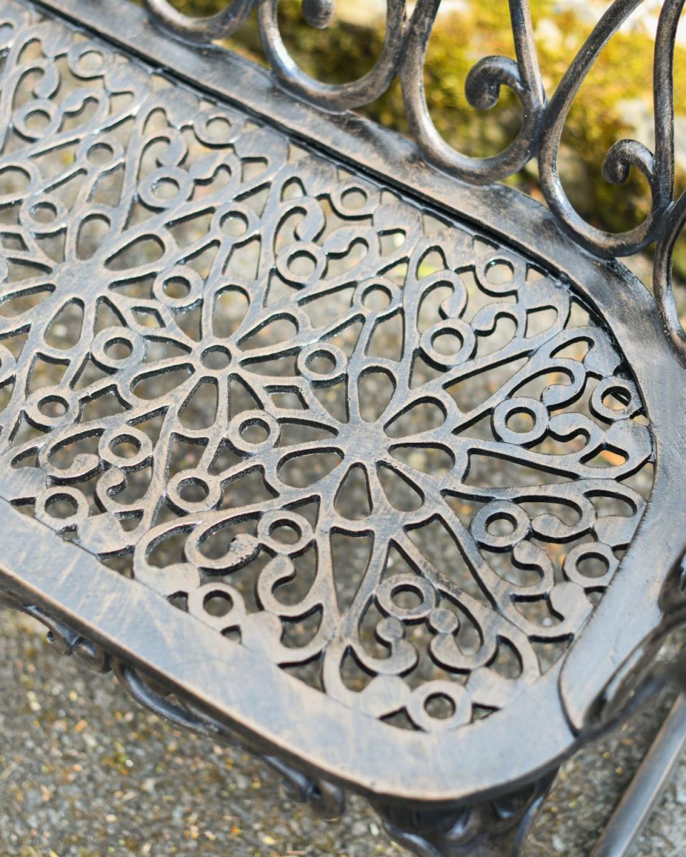 Close-Up of Ornate Pattern on Seat