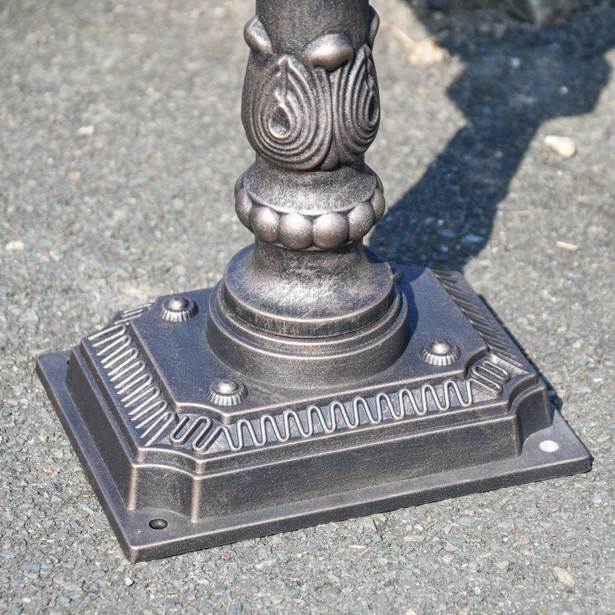 Base of the Antique Bronze Huntingdon Post Box