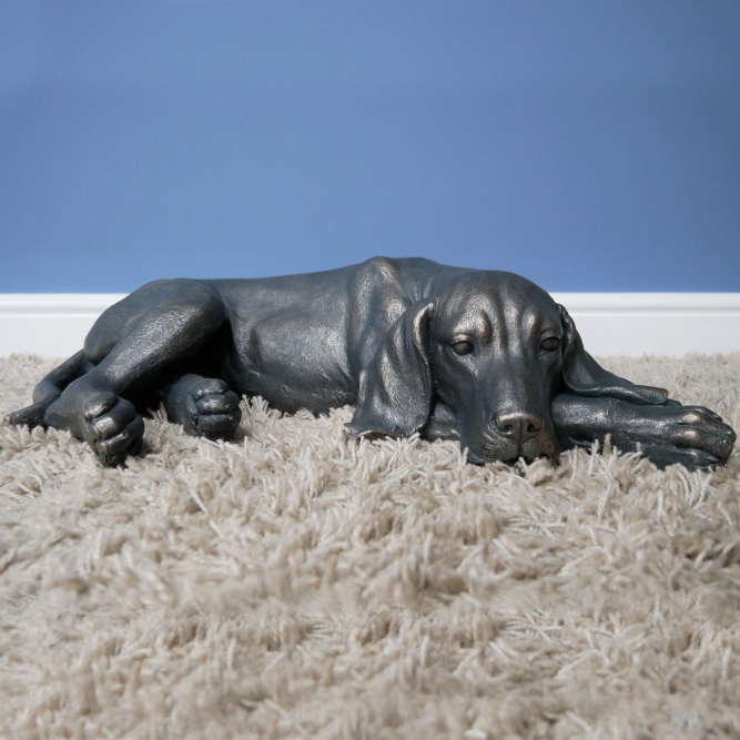 Laying Dog Sculpture in Situ Laying Dog Sculpture in Situ