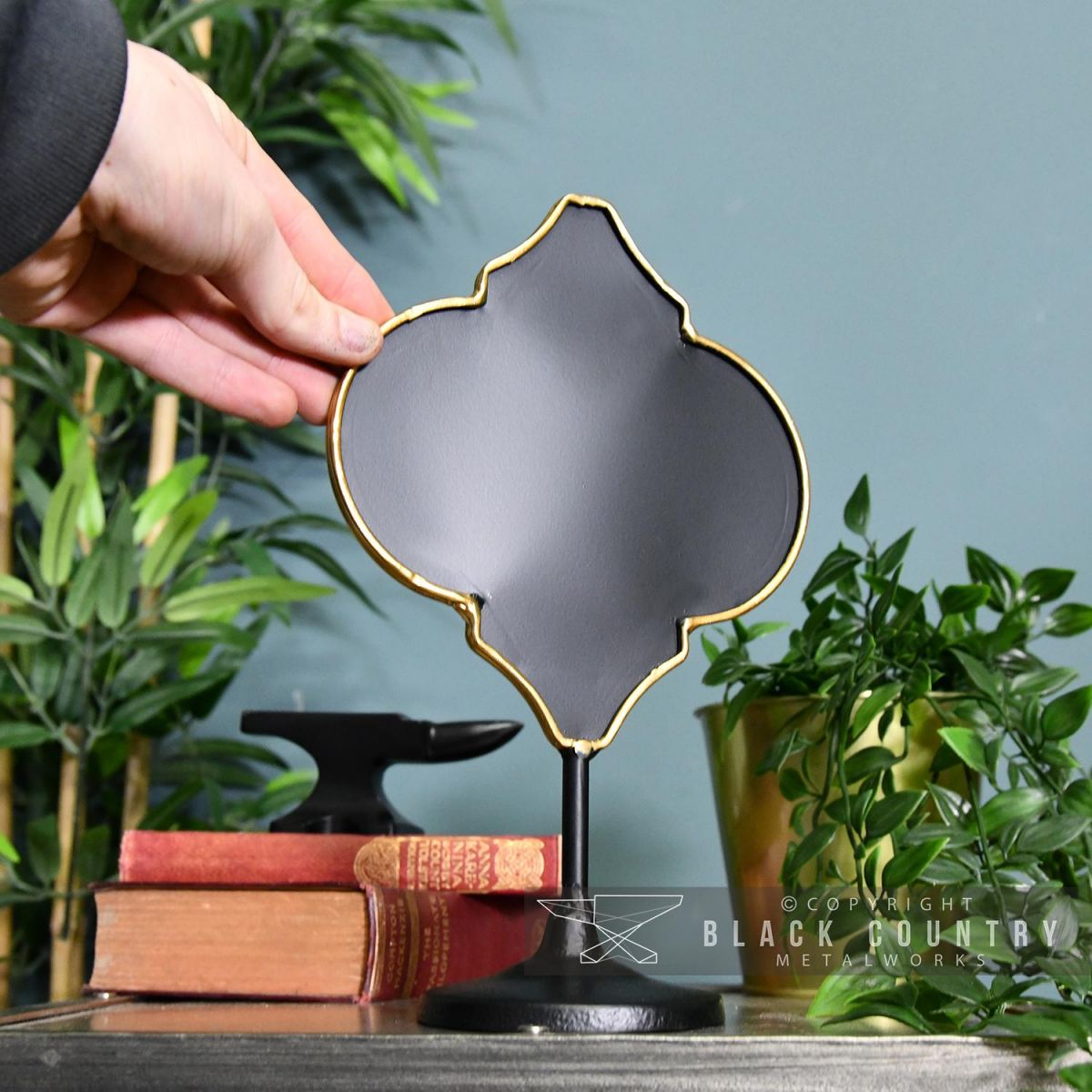 Antique Bronze Vintage Chalk Board to Scale