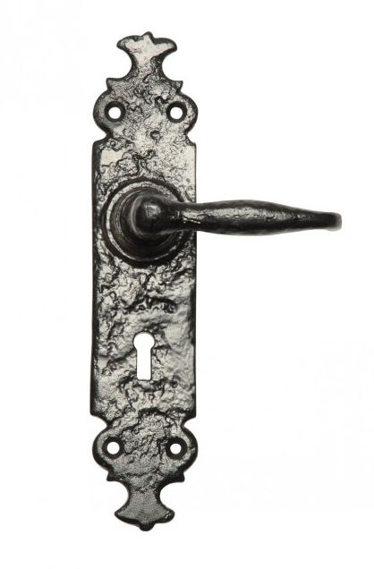 "Shiredale" Antique Cast Iron Lever Handles with Key Hole
