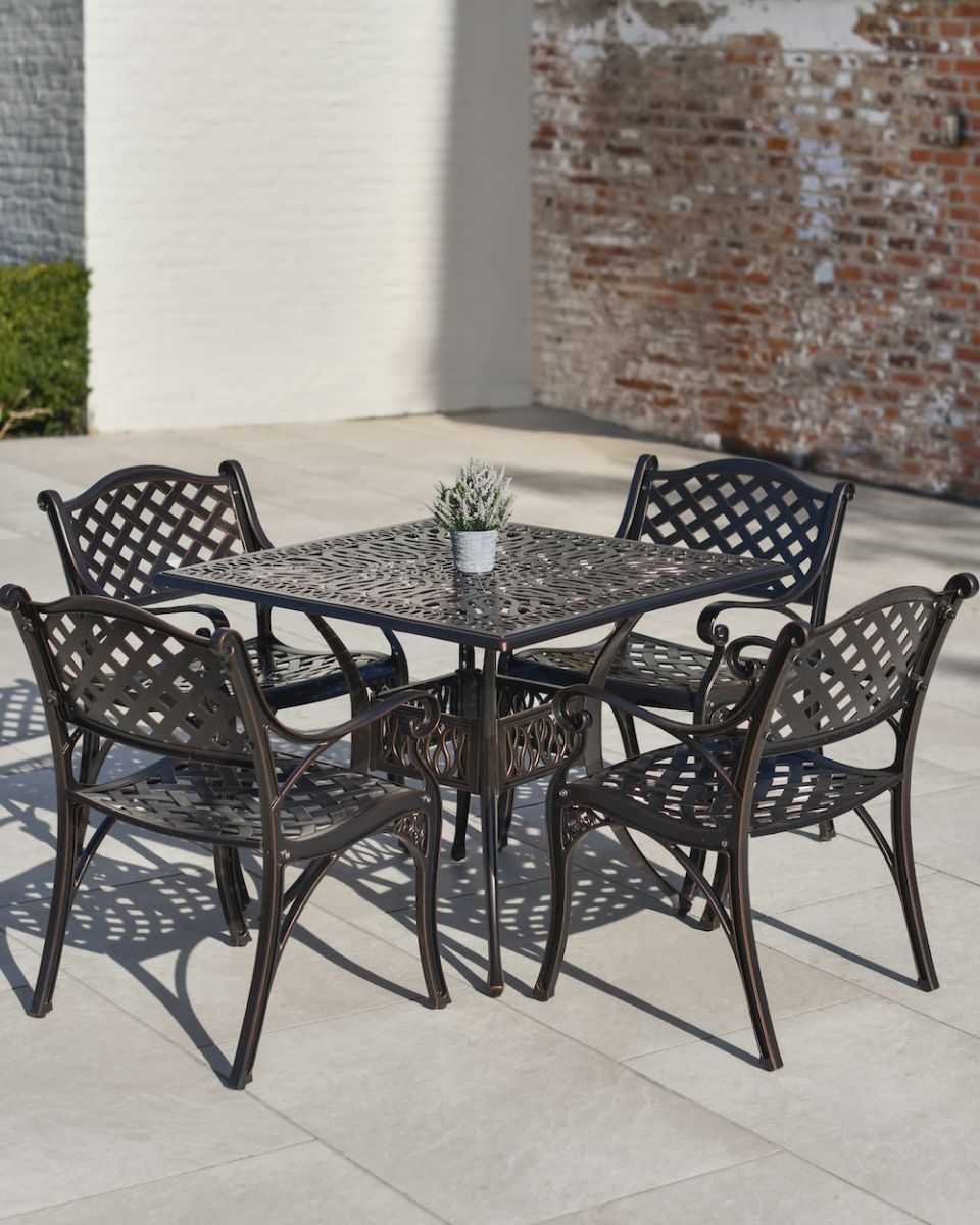 Antique Copper "Dorton" Four Seater Furniture Set