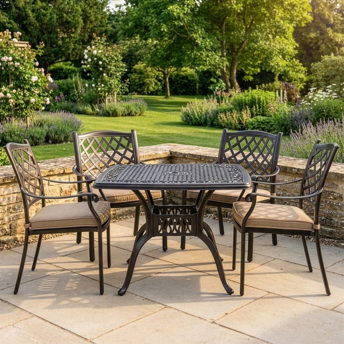 Antique Copper "Hawkstone" Four Seater Furniture Set digital illustration