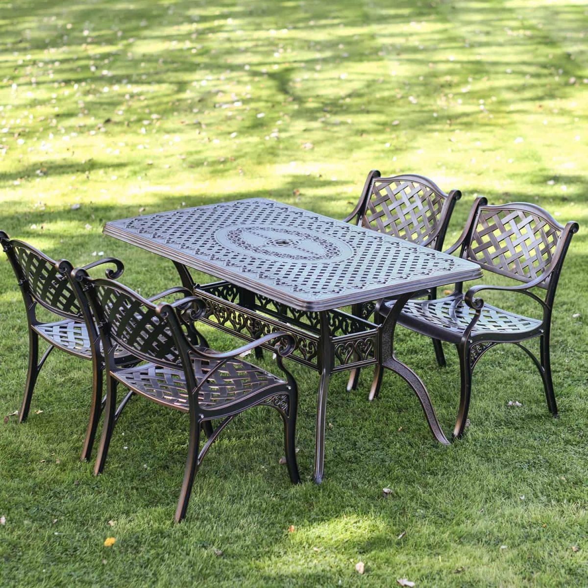 Antique Copper "Hestercombe" Four Seater Furniture Set 