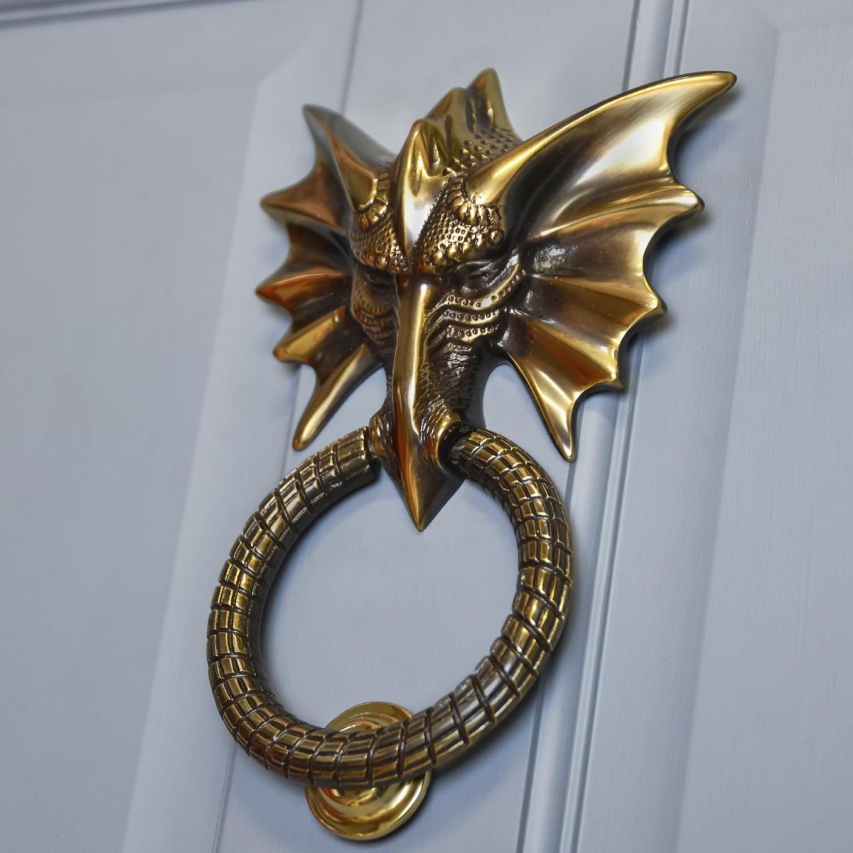 Antique Copper Dragon Head Door Knocker