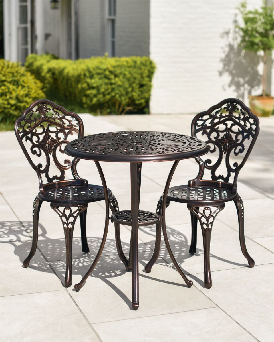 Antique Copper Two Seater Garden Set