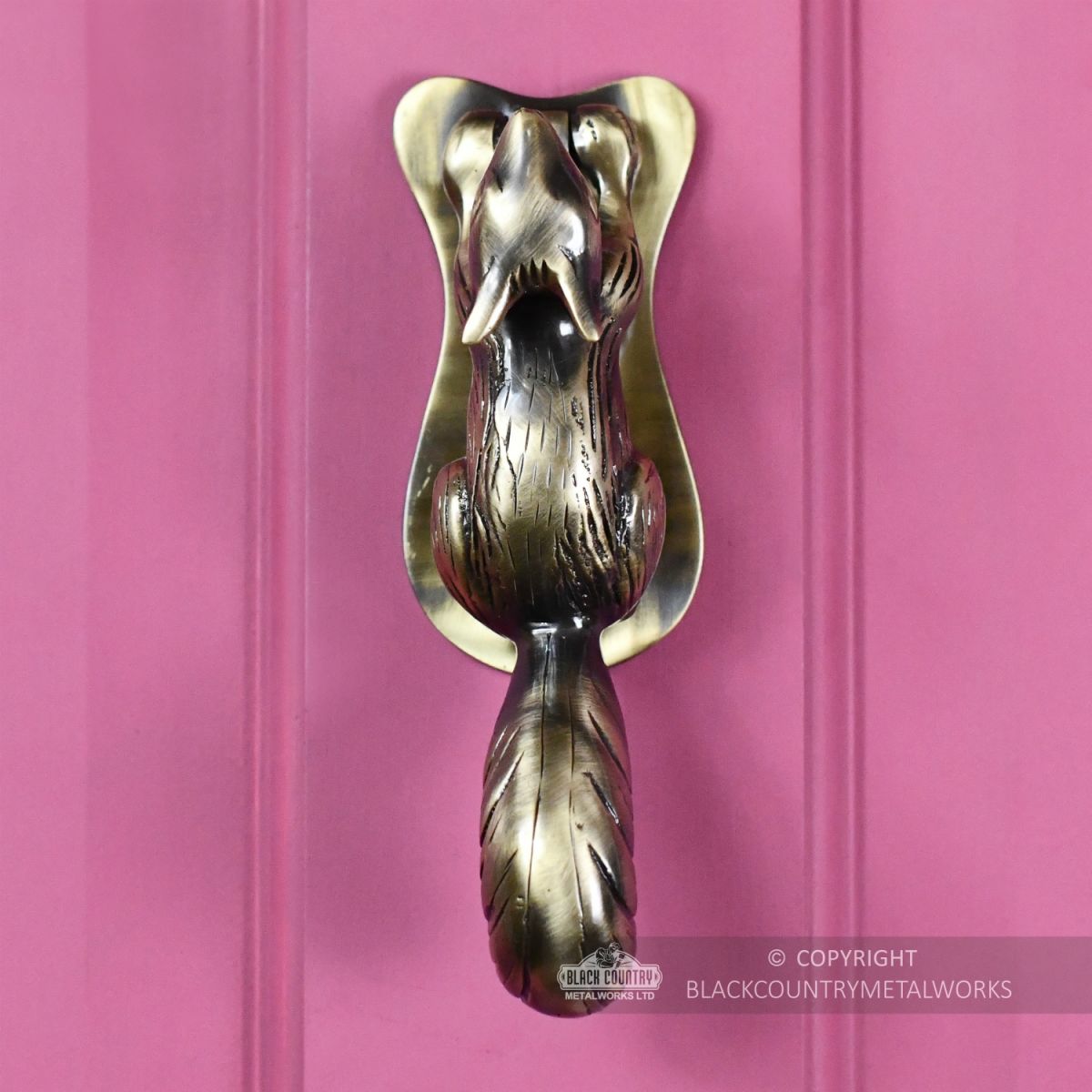 Antique Finish Squirrel Front Door Knocker Antique Finish Squirrel Front Door Knocker