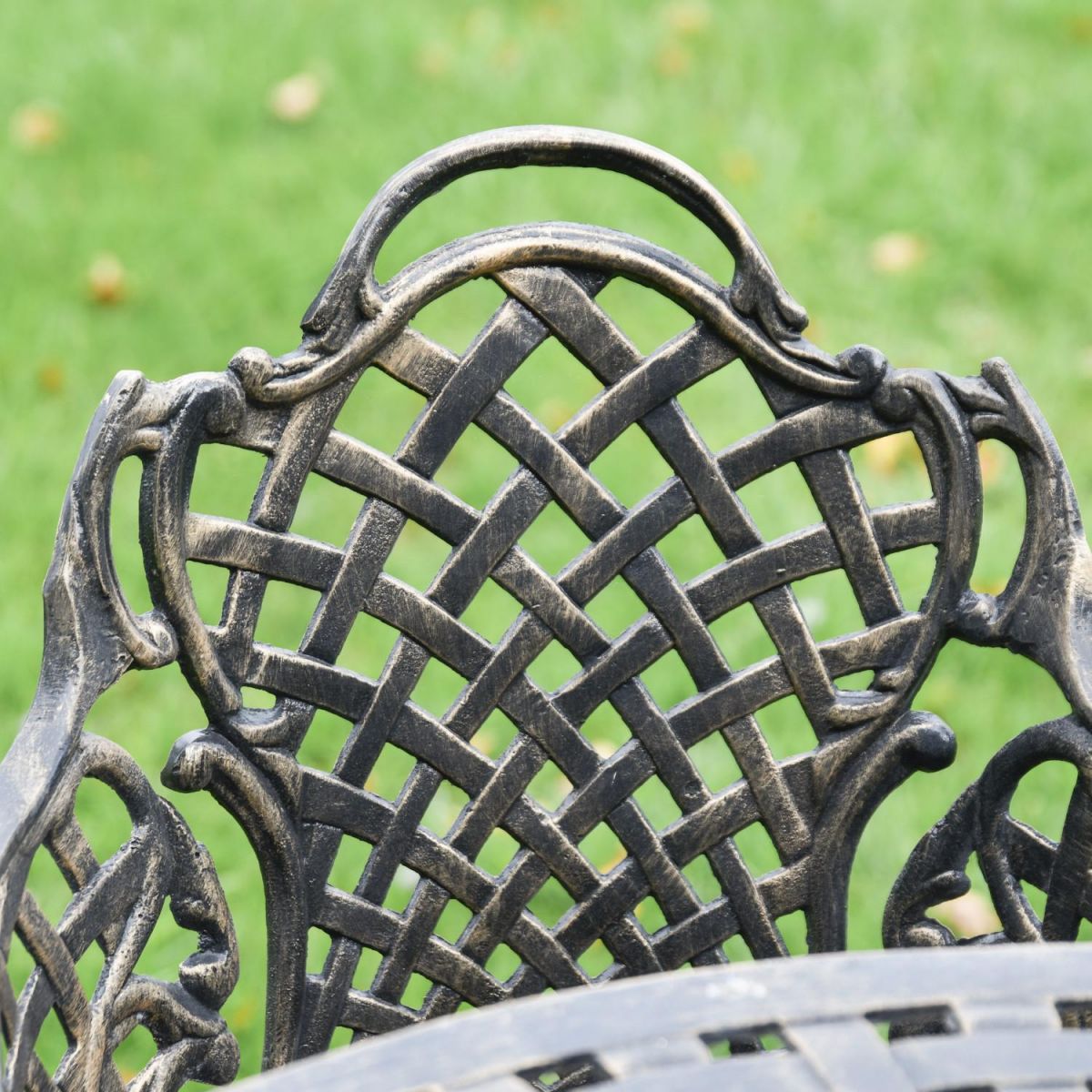 Close-Up of Backrest on Chair for "Giverny" Set