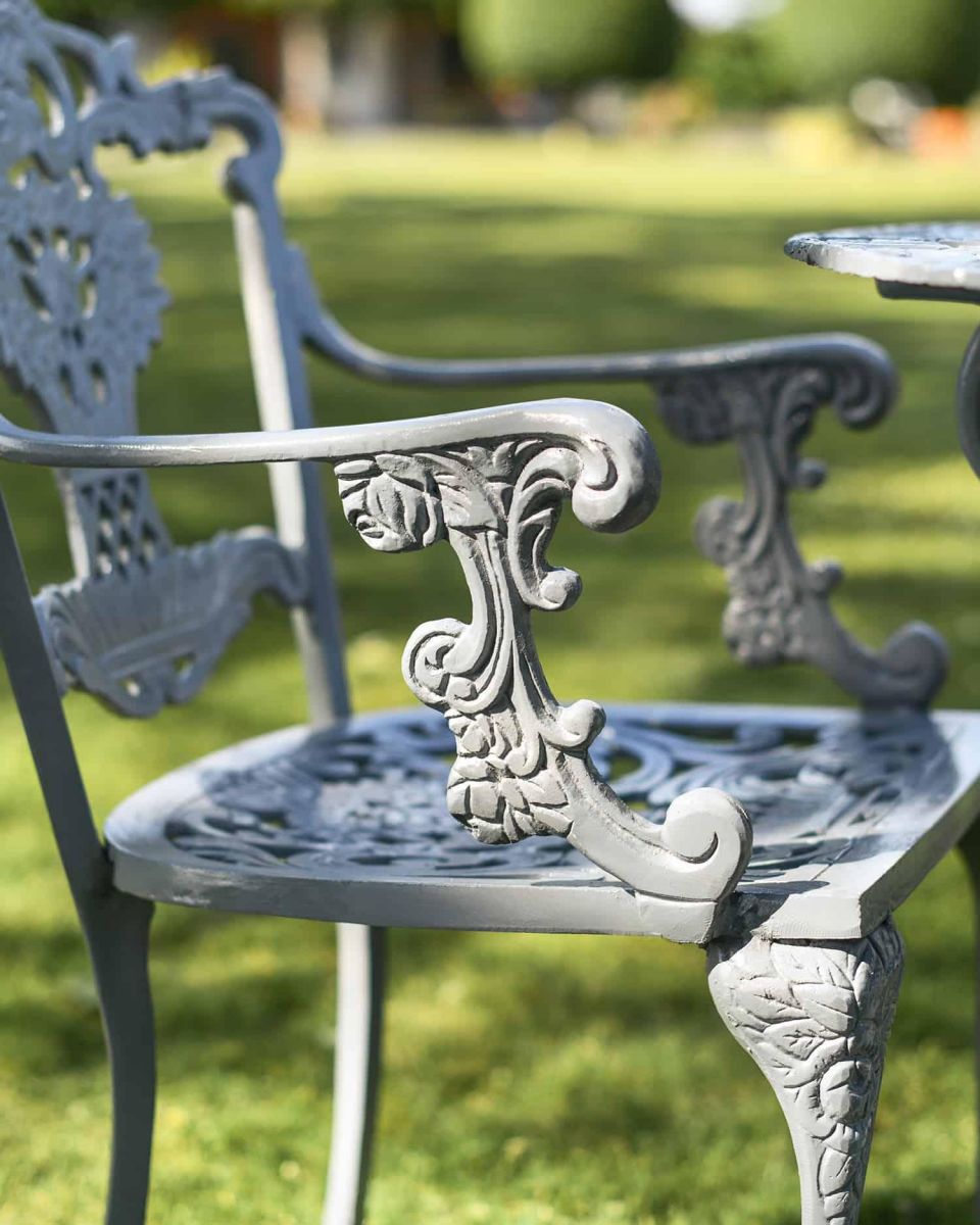 Close-Up of Ornate Pattern on Armrest