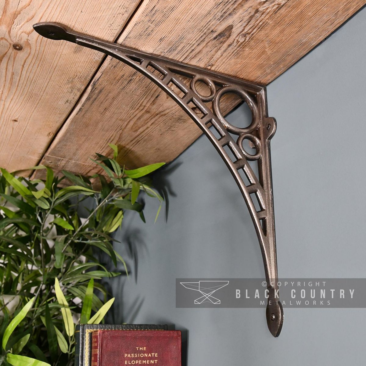 "Ironbridge" Shelf Bracket in an Antique Nickle Finish