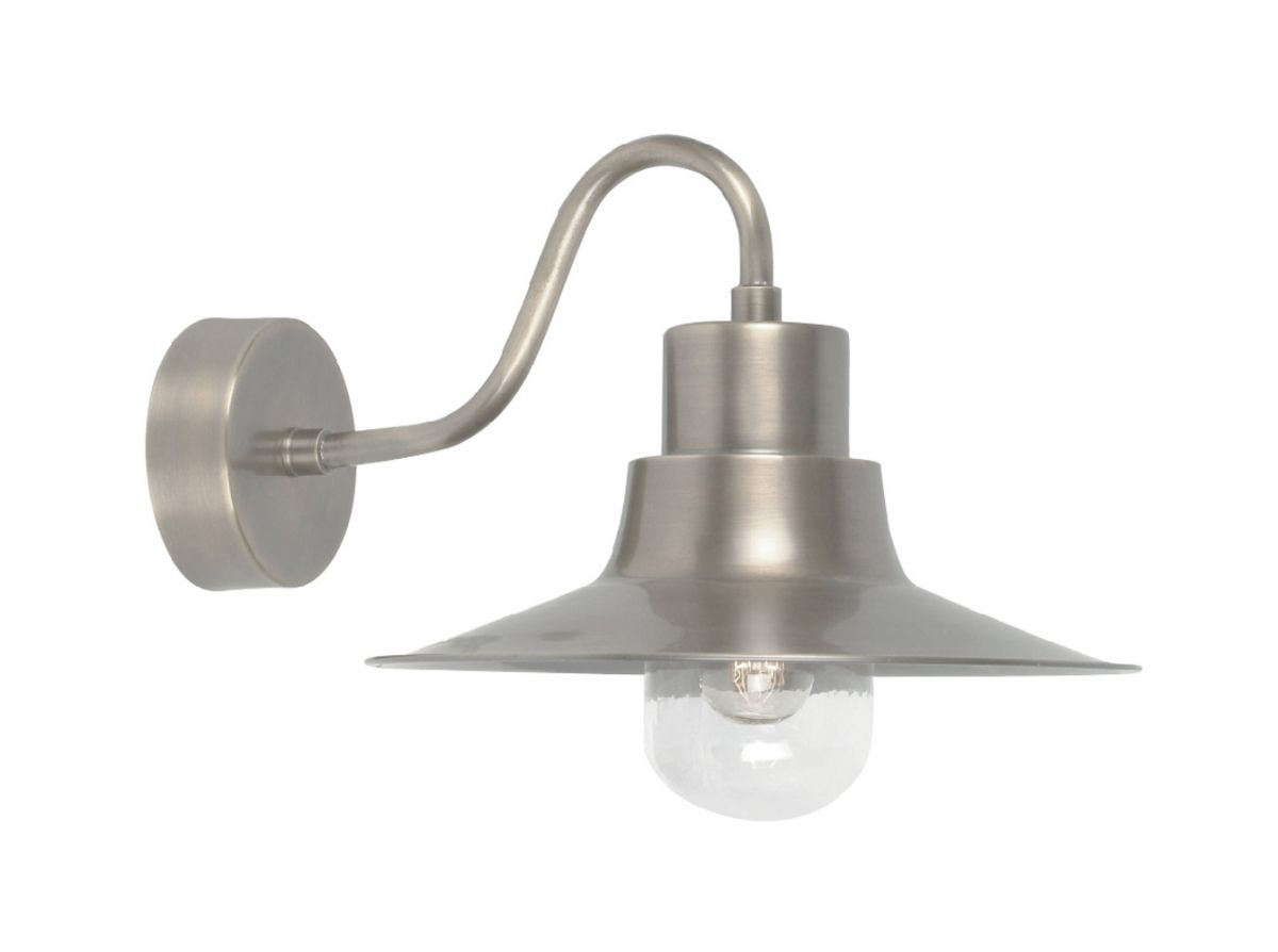 "Albrighton" Antique Nickel Traditional Barn Wall Light "Albrighton" Antique Nickel Traditional Barn Wall Light