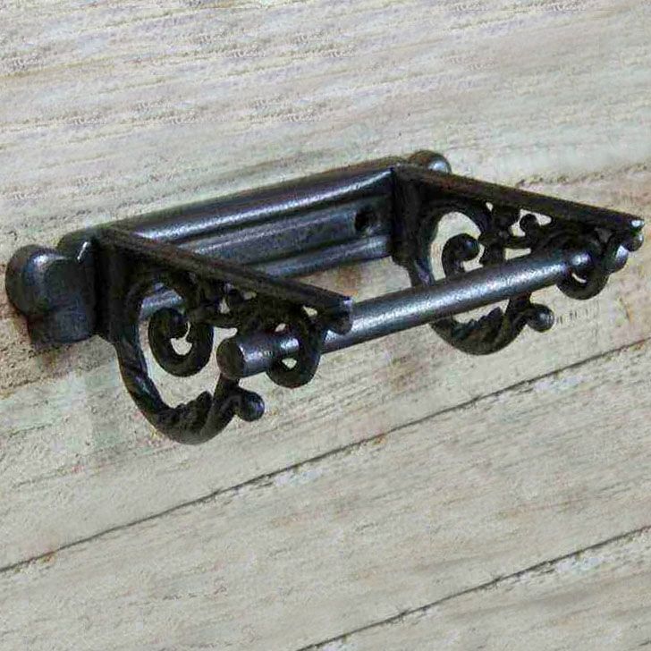 Antique Scrolled Iron Toilet Roll Holder Antique Scrolled Iron Toilet Roll Holder