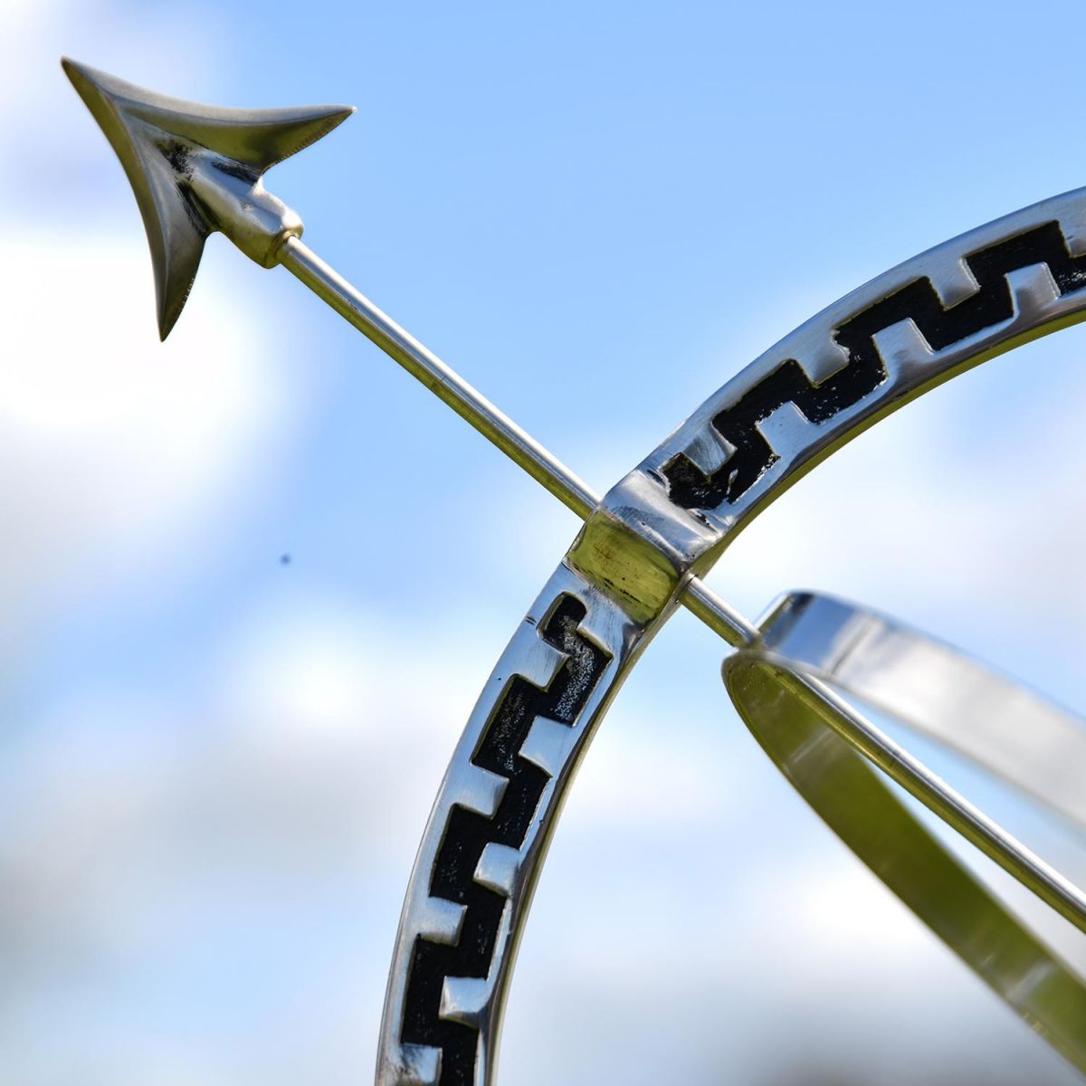 Close-up of the Arrow on the Armillary