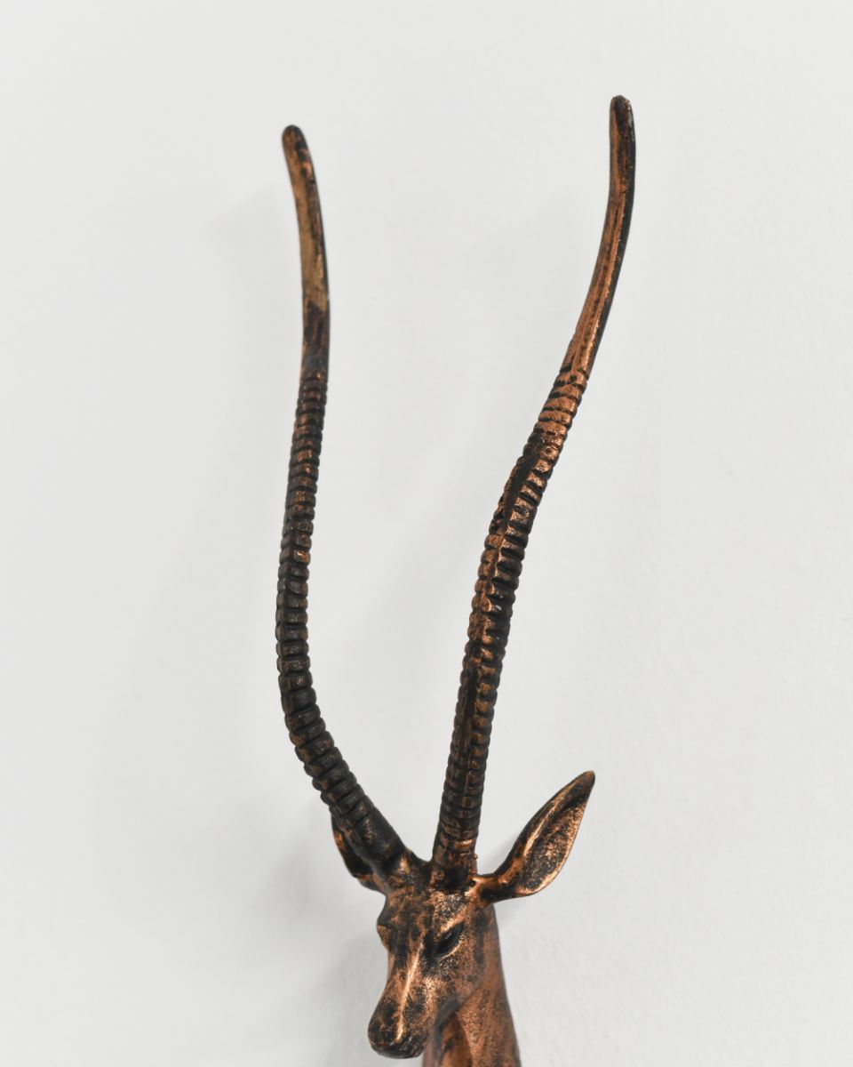 Large Antlers From The Cast Aluminium Antelope Wall Art