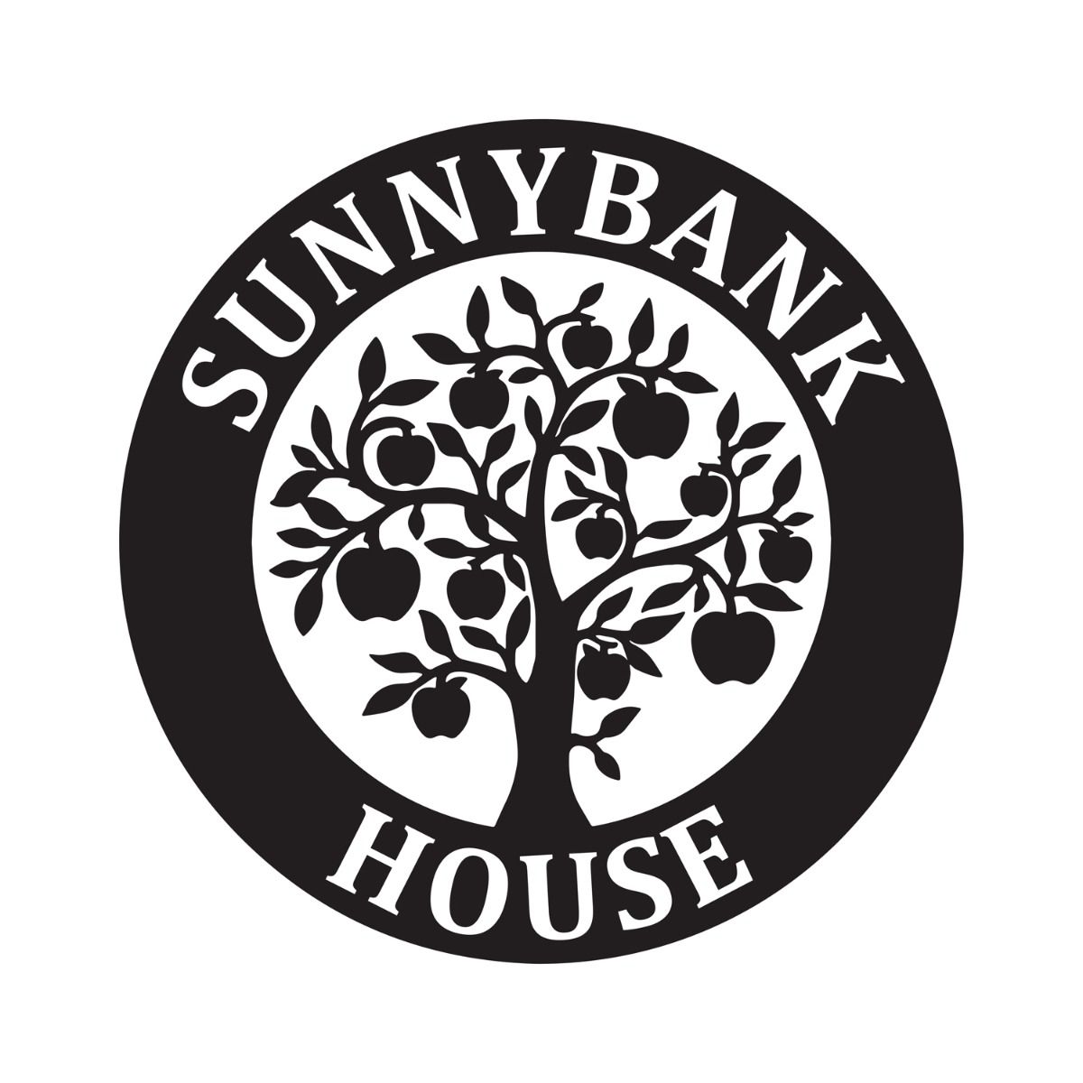 Apple Tree Design House Name Sign 