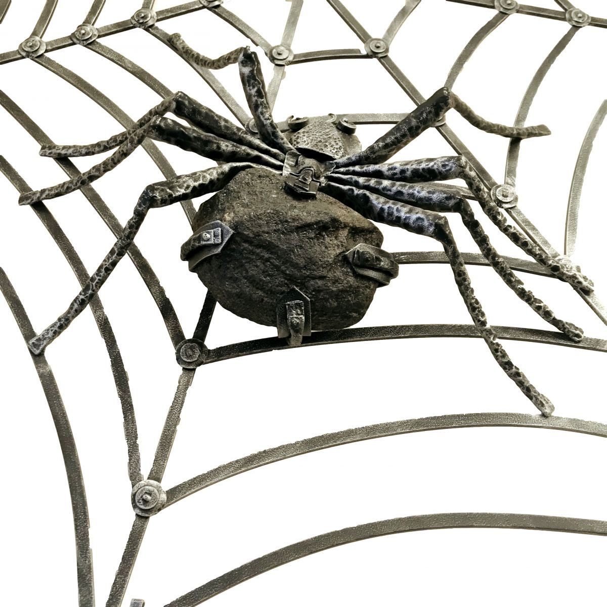 "Arachnor" Spider Sculpture Made From Iron and Stone