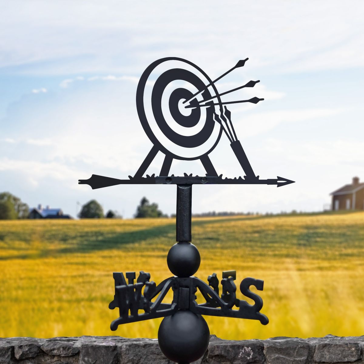 Archery Cast Iron & Steel Weathervane