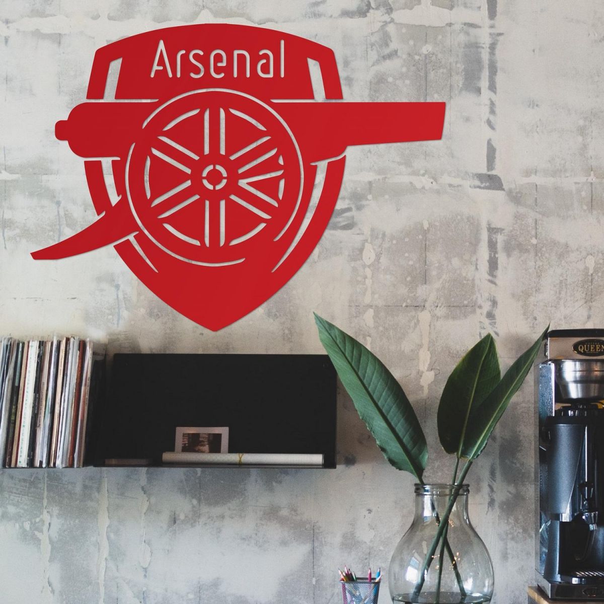 "Arsenal Cannon" Wall Art Personalised 