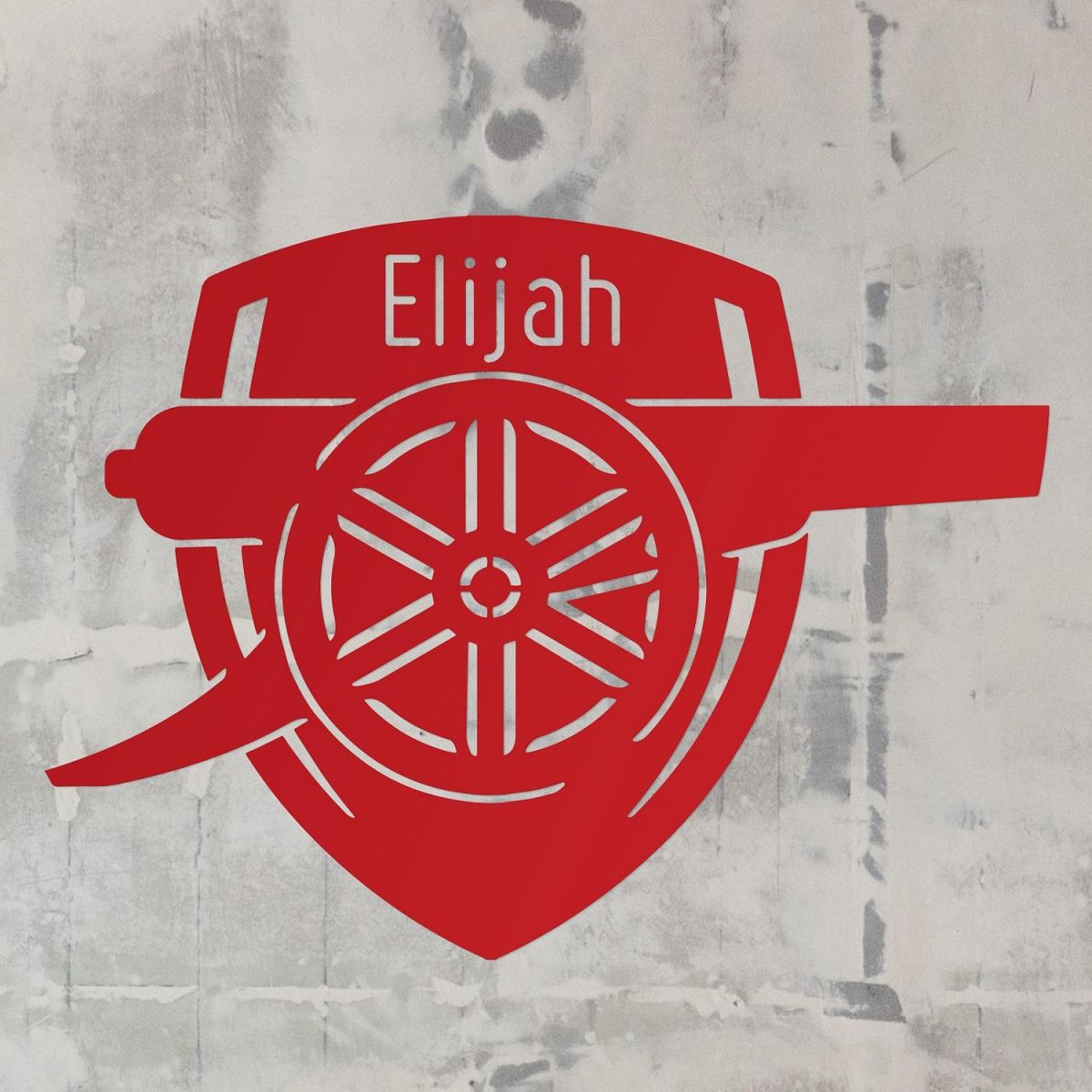 Red "Arsenal Cannon" Wall Art 