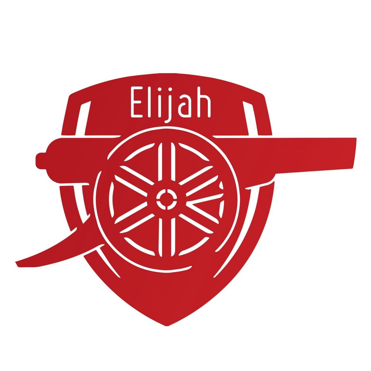 "Arsenal Cannon" Wall Art Personalised 