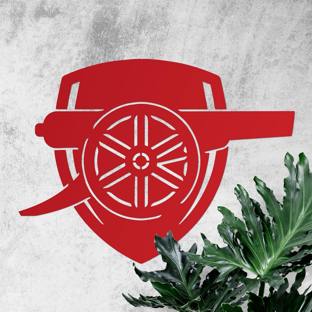 "Arsenal Cannon" Wall Art in Situ
