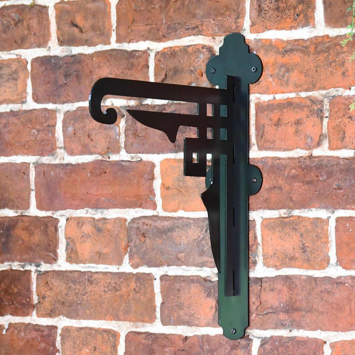 Art Deco Basket Bracket mounted to wall