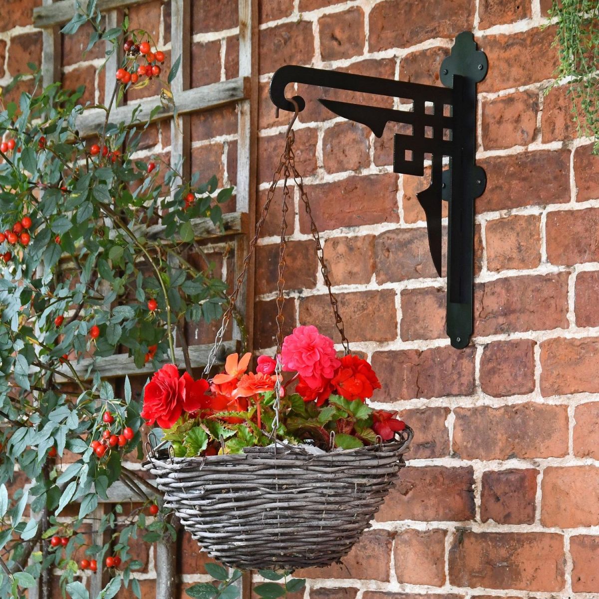 Art Deco Hanging Basket Bracket in situ