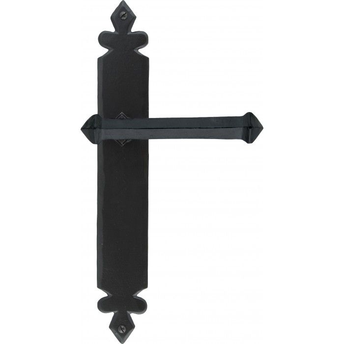 Black Tudor Lever Latch Set