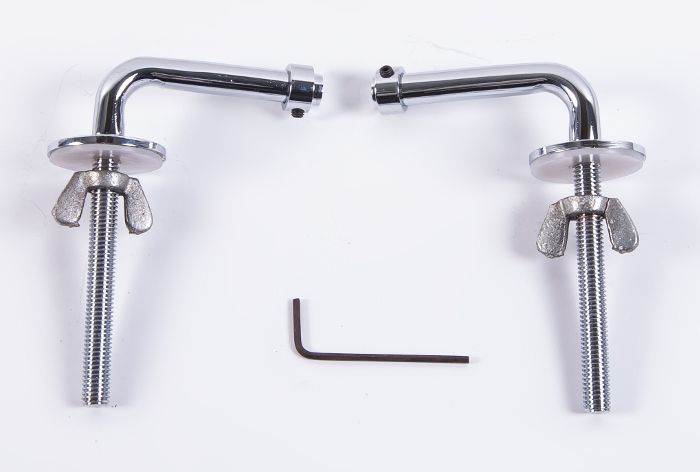 Chrome Rod Hinge Pair Chrome Rod Hinge Pair