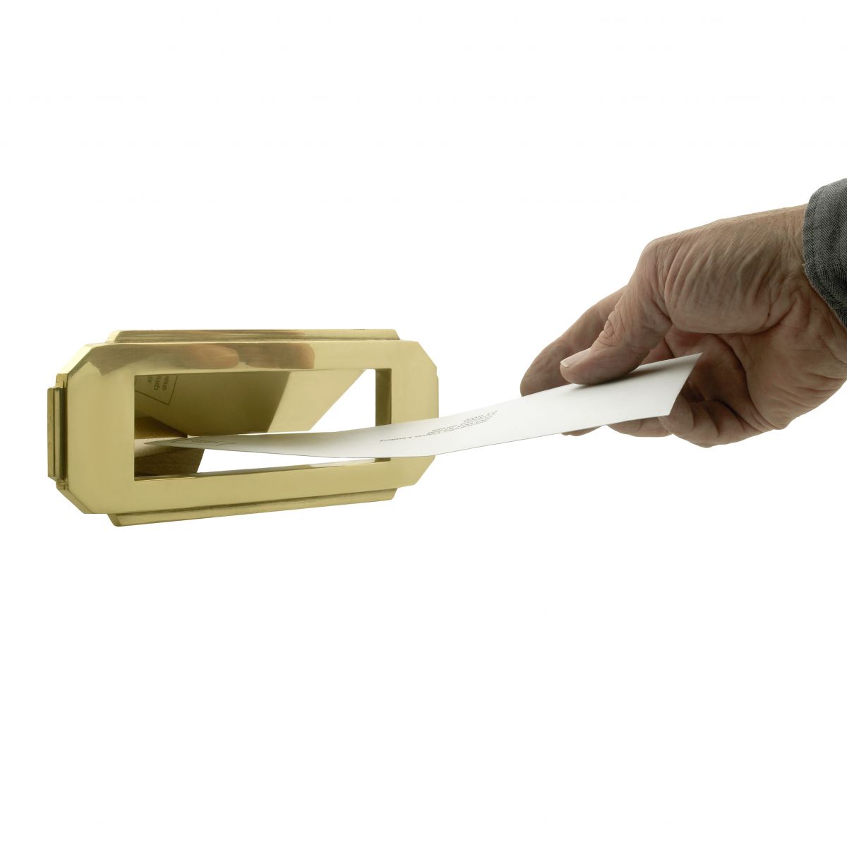 Hillier House Art Deco, Solid Brass Letter Plate Hillier House Art Deco, Solid Brass Letter Plate