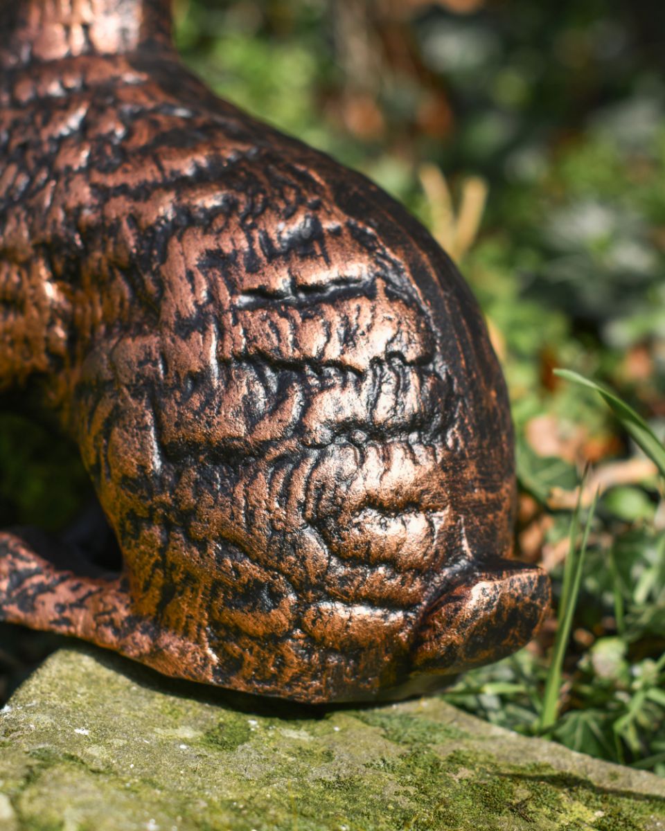 Ornate Details From The Cast Aluminium Sitting Rabbit Sculpture Ornate Details From The Cast Aluminium Sitting Rabbit Sculpture