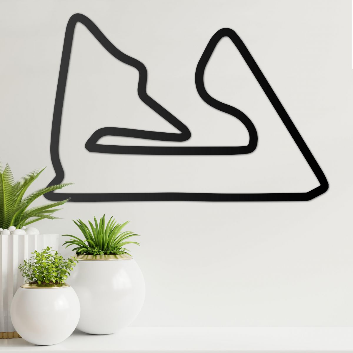 Bahrain International Motor Track Wall Art in Situ 